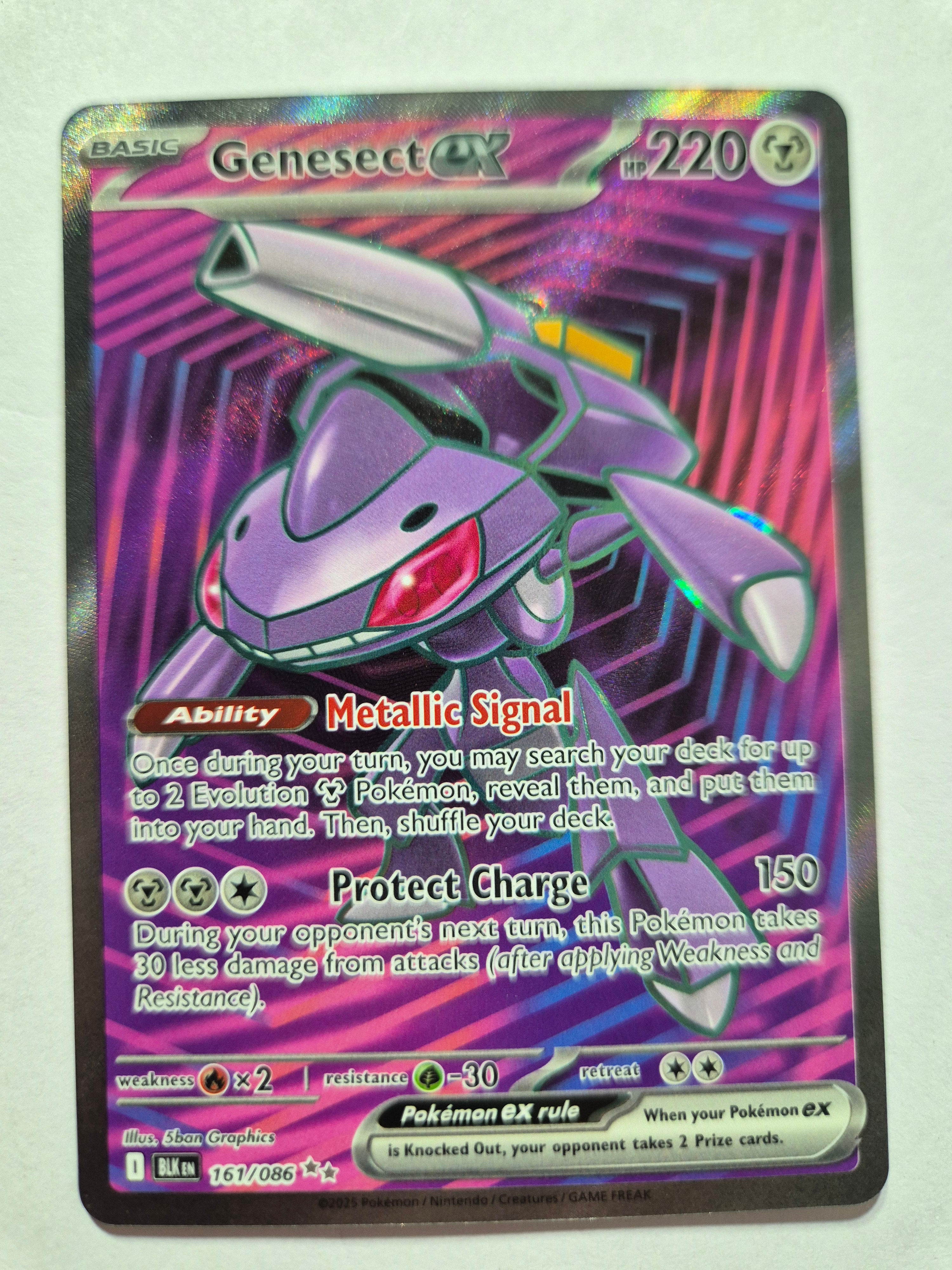 Genesect EX 161/086 Black Bolt M/NM