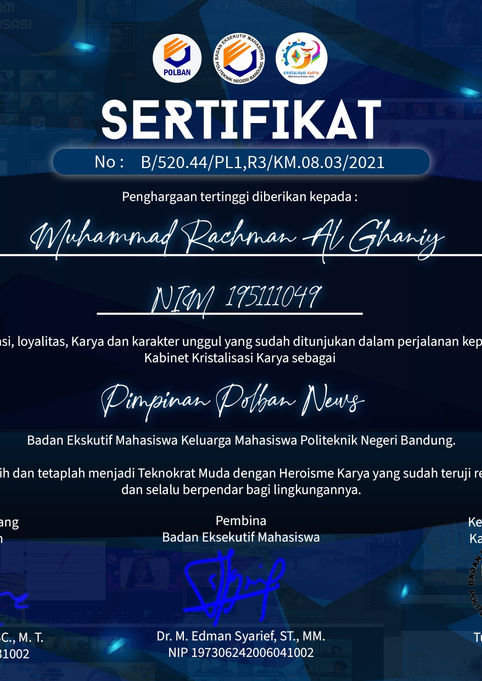 Muhammad Rachman Al Ghaniy - Sertifikat BEM Kris. Karya.jpg