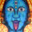 Thumbnail: Maa Kaali Rendition Tie Dye Handwoven Tapestry