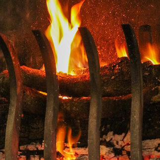 feu de bois à sotta près de Vista Corsica