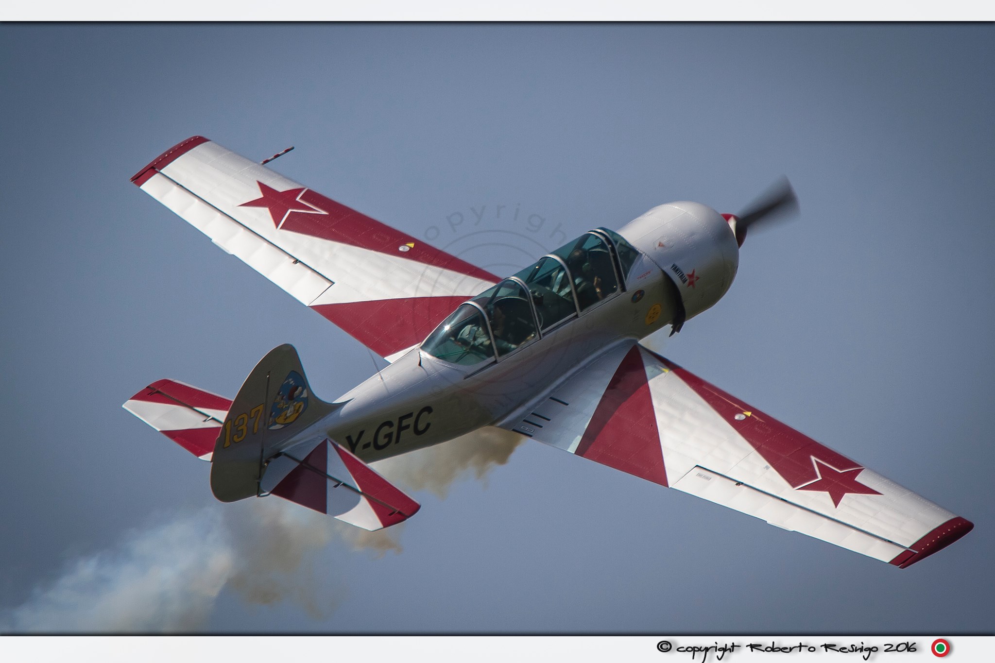 YAK 52, pilota G. Caprai