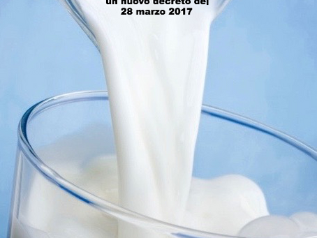 ORIGINE DEL LATTE La saga continua- nuovo decreto del MIPAAF. Aggiornamenti di diritto alimentare