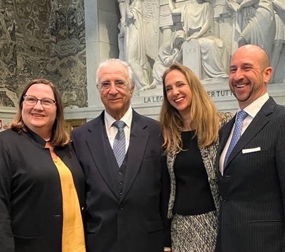 Andrea Corte riceve la medaglia d'oro  dall'Ordine degli Avvocati di Milano