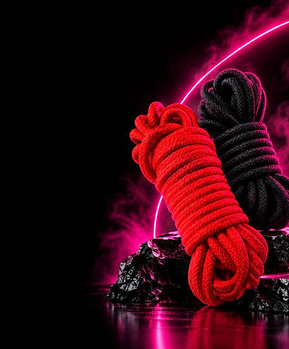 Neon Ropes on Reflective Stone.jpg