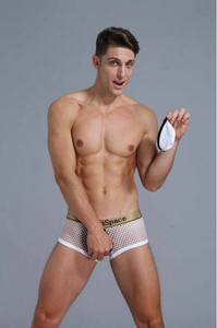 Mesh Boxer With Removable Penis Pouch