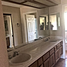 bathroom counter
