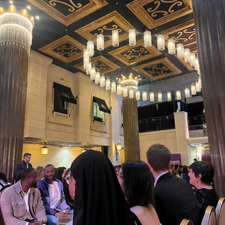 decorative celling with ring of lights 