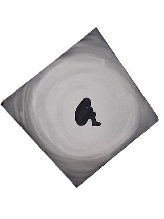 A painting symbolizing loneliness.