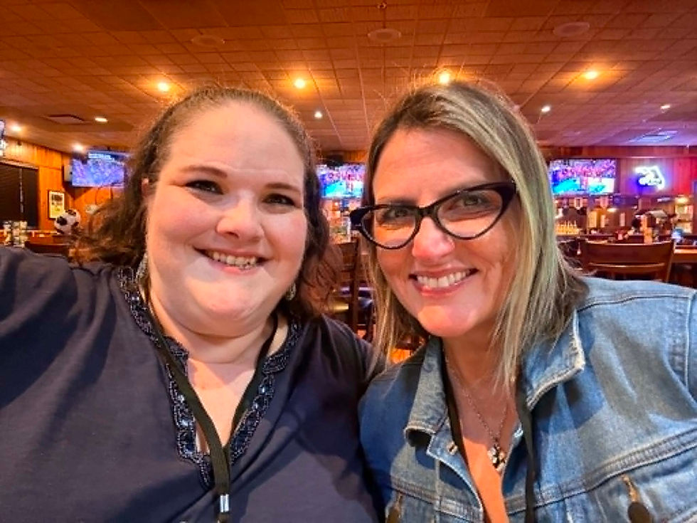 Author HR Burkett with hostess Anna Marie Bolet