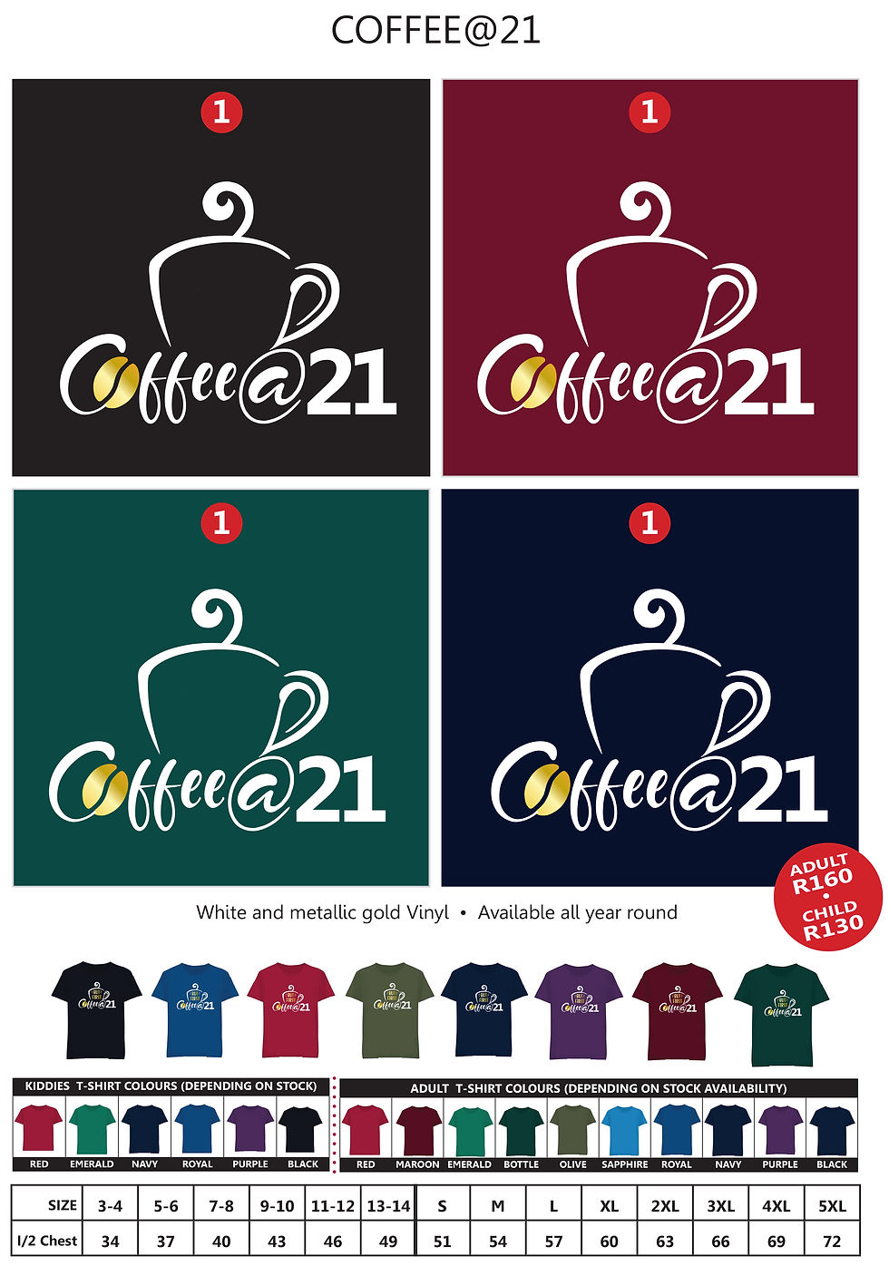 Thumbnail: Shirts - Adults - Coffee@21