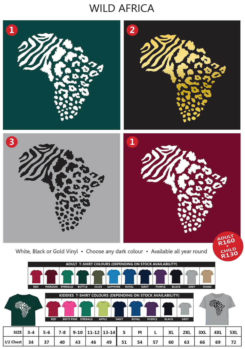 Thumbnail: Shirts - Adults - Wild Africa