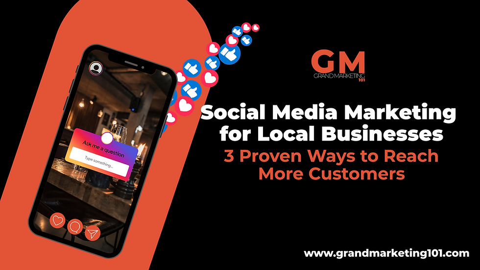 Social media marketing strategies for local businesses 3 proven ways to reach more customers