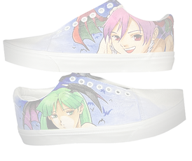 Davinci Ink Custom Darkstalkers Video Game Custom Shoe Design