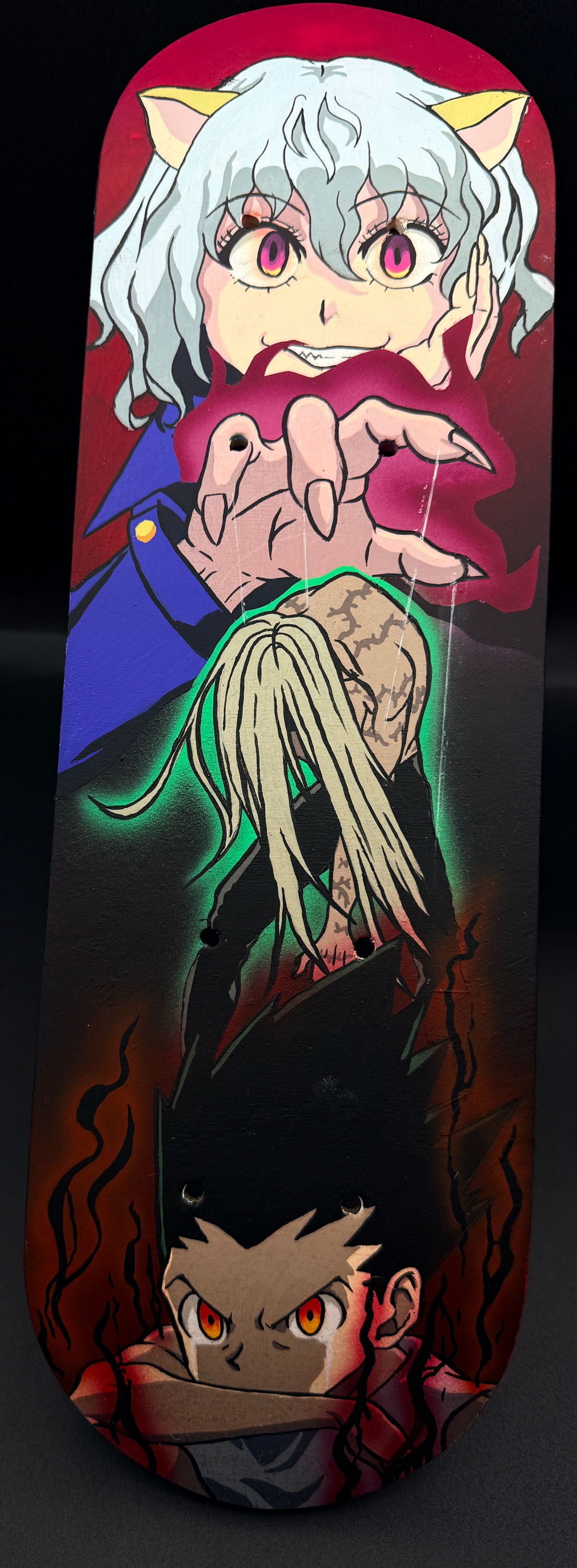 Pitou x Gon x Kite HunterxHunter Skate Deck