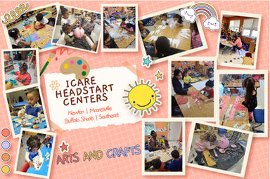 ICARE Head Start Centers: children doing arts and crafts