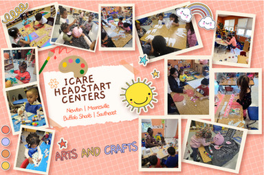 ICARE Head Start Centers: children doing arts and crafts