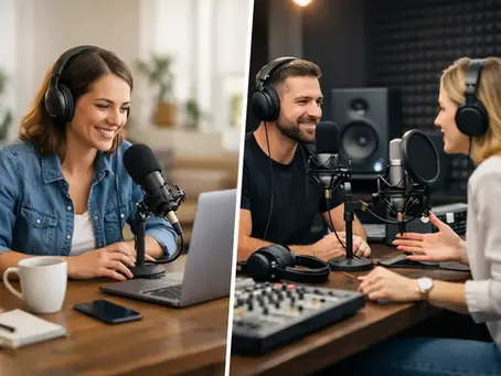 Podcast remoto vs estudio: qué te conviene