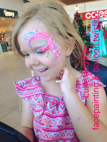 Luke and Kim facepainting and Balloon twisting for events and celebrations in Gladstone, Bundaberg, Rockhampton