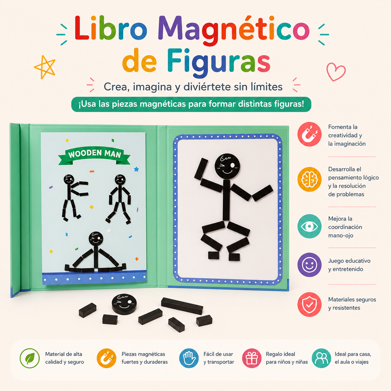 Libro magnético de figuras