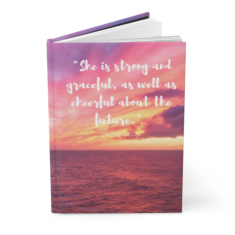 PROVERBS 31:25 Hardcover Journal Matte