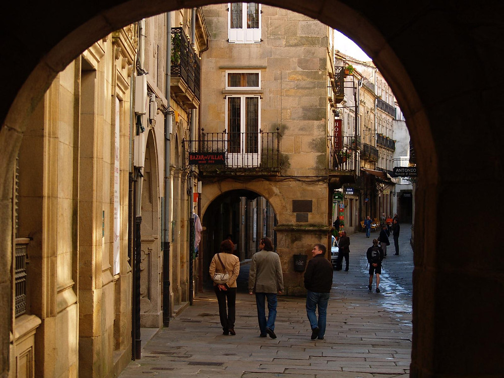 One of the charming streets of old Santiago