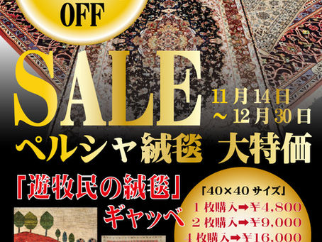 11月14日から「AUTUMN SALE」を開催します!