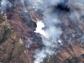 The Mohammed Bin Rashid Space Centre released an image that shows the wildfires in California