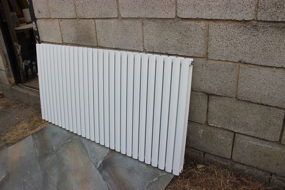 Thumbnail: White Double Horizontal Milano Aruba Radiator 1652mm x 800mm