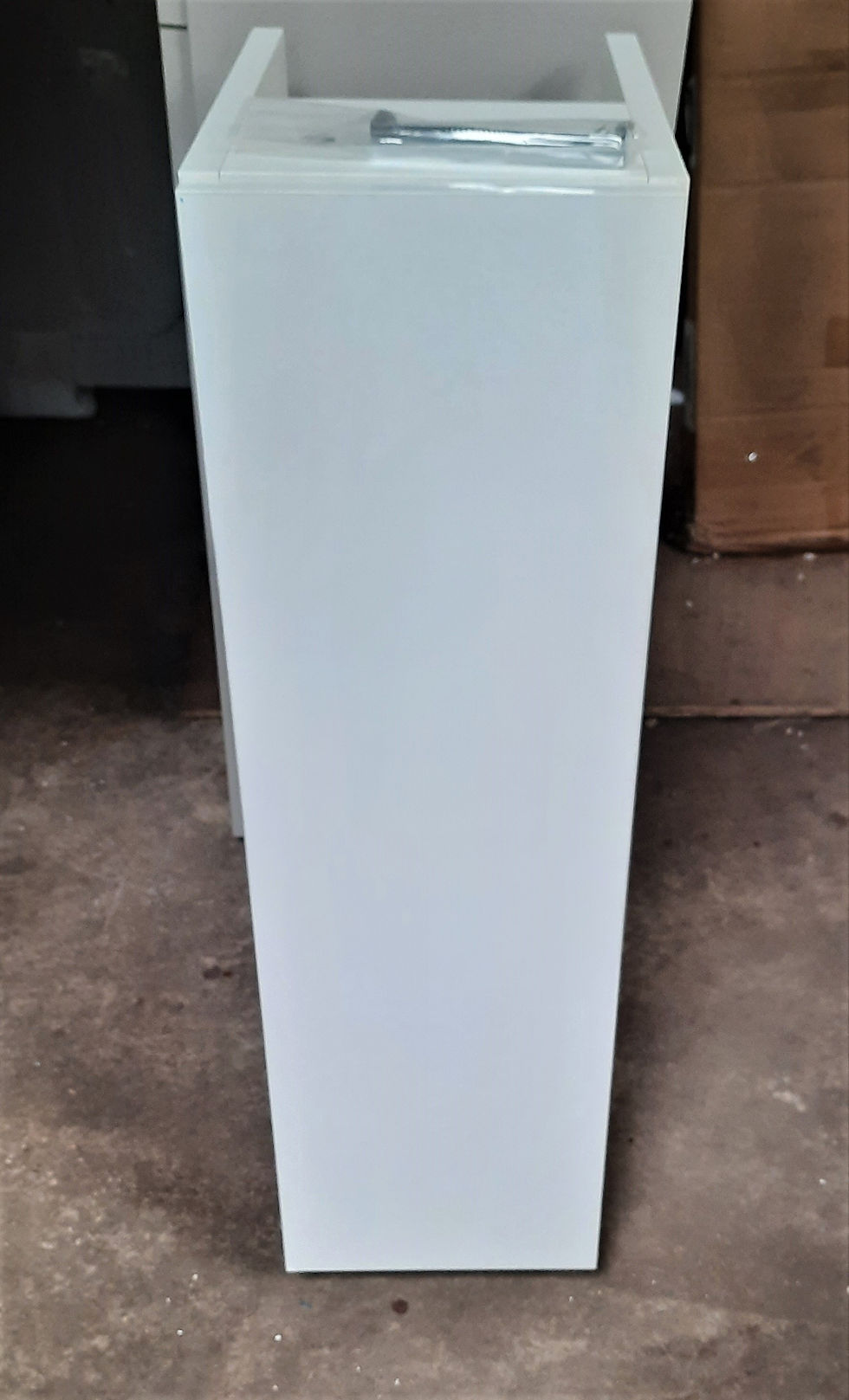 New White 200mm Single Door Bathroom Base Unit