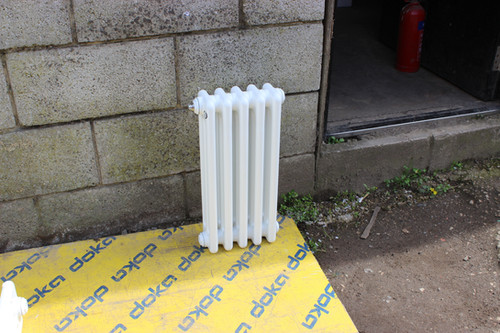 New White Victorian Style 5 Column By 3 Column Radiator | J&A Bathroom