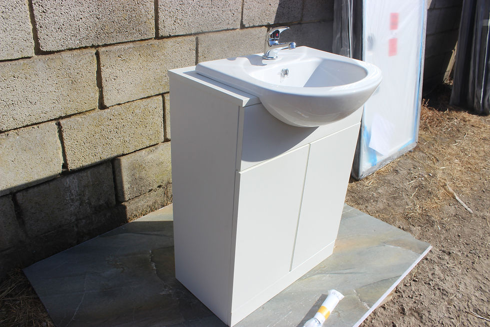 Thumbnail: Floorstanding Semi Recessed Vanity Unit Inc Sink, Tap & waste