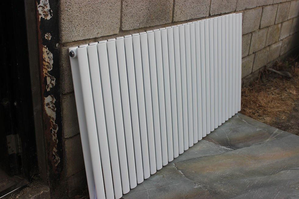 Thumbnail: White Double Horizontal Milano Aruba Radiator 1652mm x 800mm