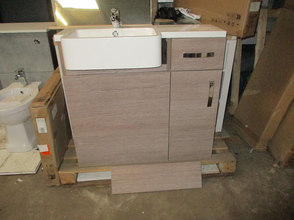 Floor Standing Vanity Unit Montana Gloss With Sink, Tap & Waste