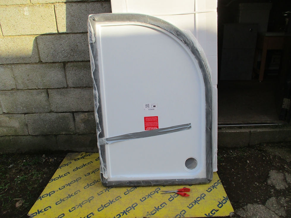 Thumbnail: Pearlstone RH 1200mm x 800mm Quadrant Shower Tray Inc Matching Enclosure