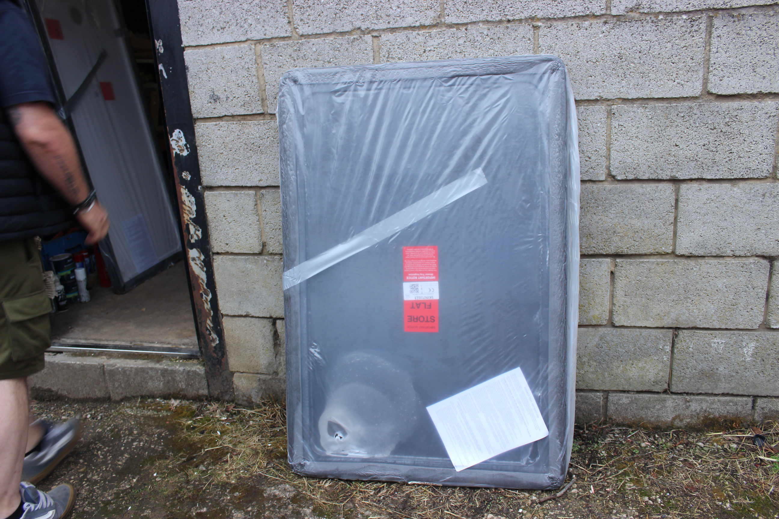 Slate Effect Anthracite PearlstoneShower Tray 1200mm x 800mm