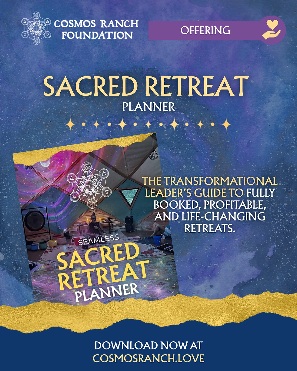 The Sacred Retreat Planner · Designed for leaders who care about depth.