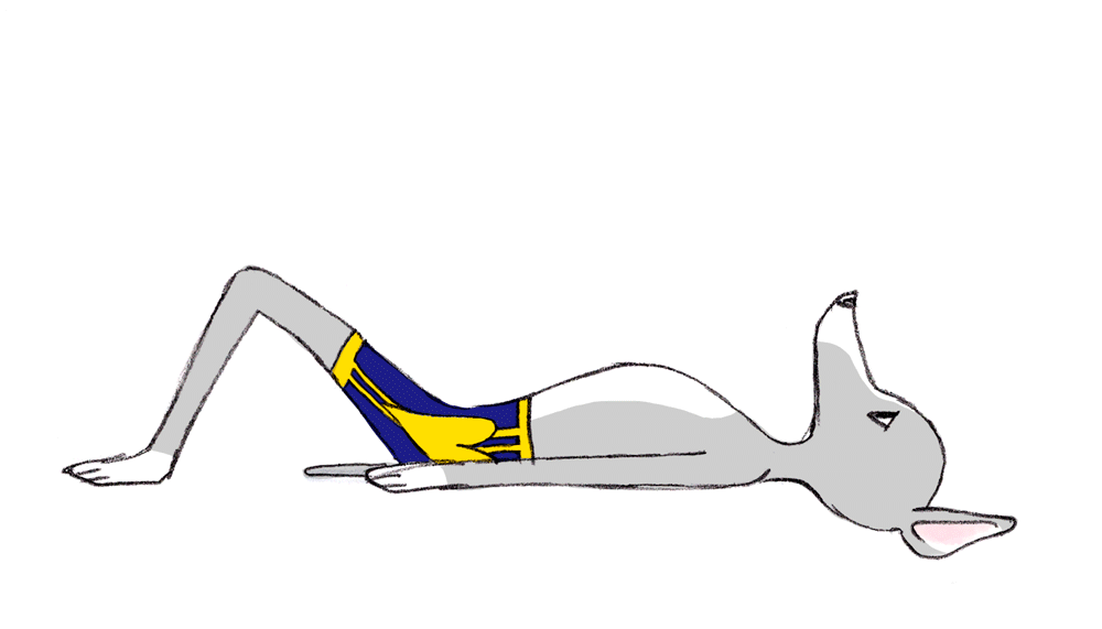 ピラティスポーズ集01「ペルビックカール」