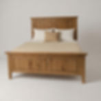 Thumbnail: James 4 pc Solid Oak Bedroom Set
