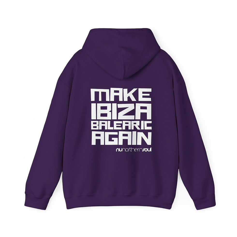 Thumbnail: Make Ibiza Balearic Again Hoodie [White Text]