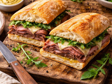 Sanduíche Gourmet de Roast Beef