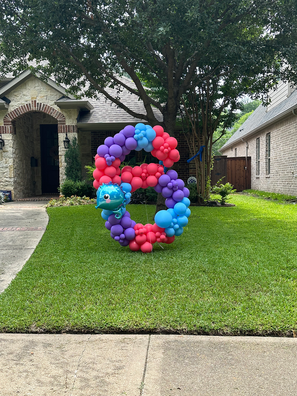 Custom Yard Balloon Number