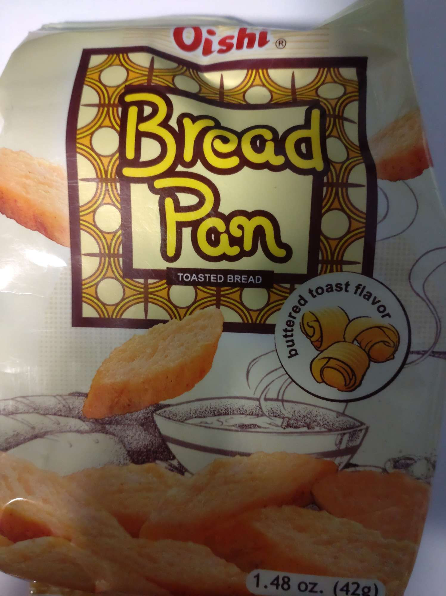 Oishi Bread Pan Buttered Toast Flavor 42g