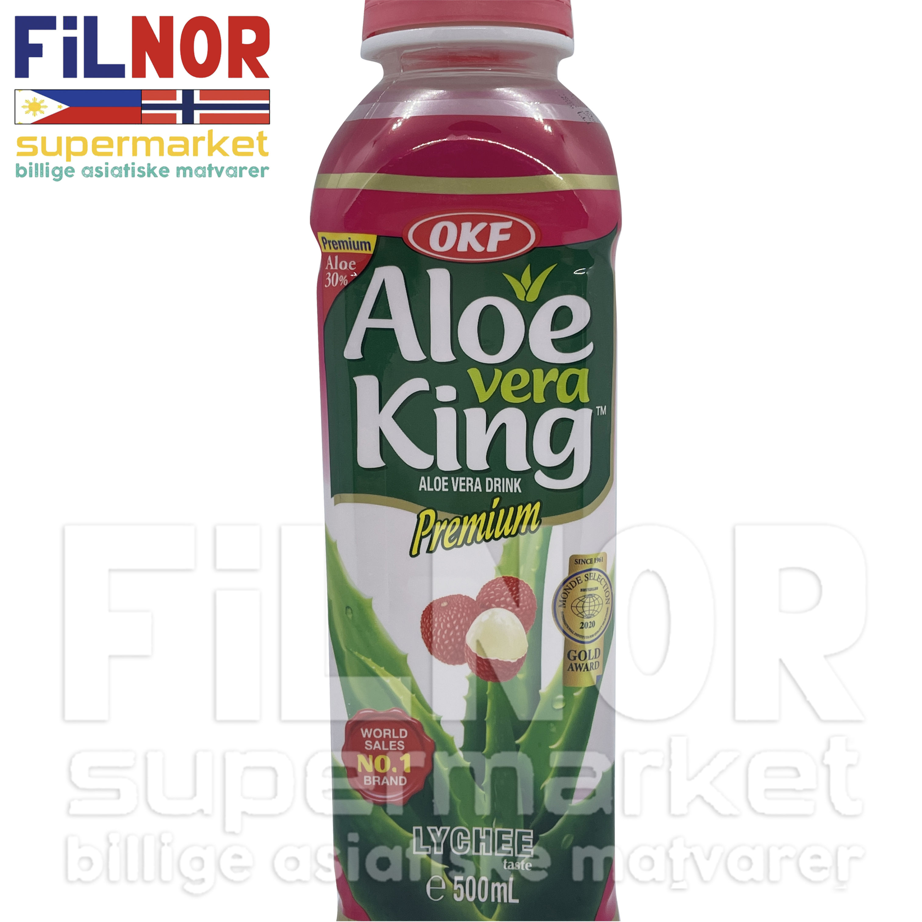 OKF Aloe Vera Drink Lychee Flavor 500ml(2for45)