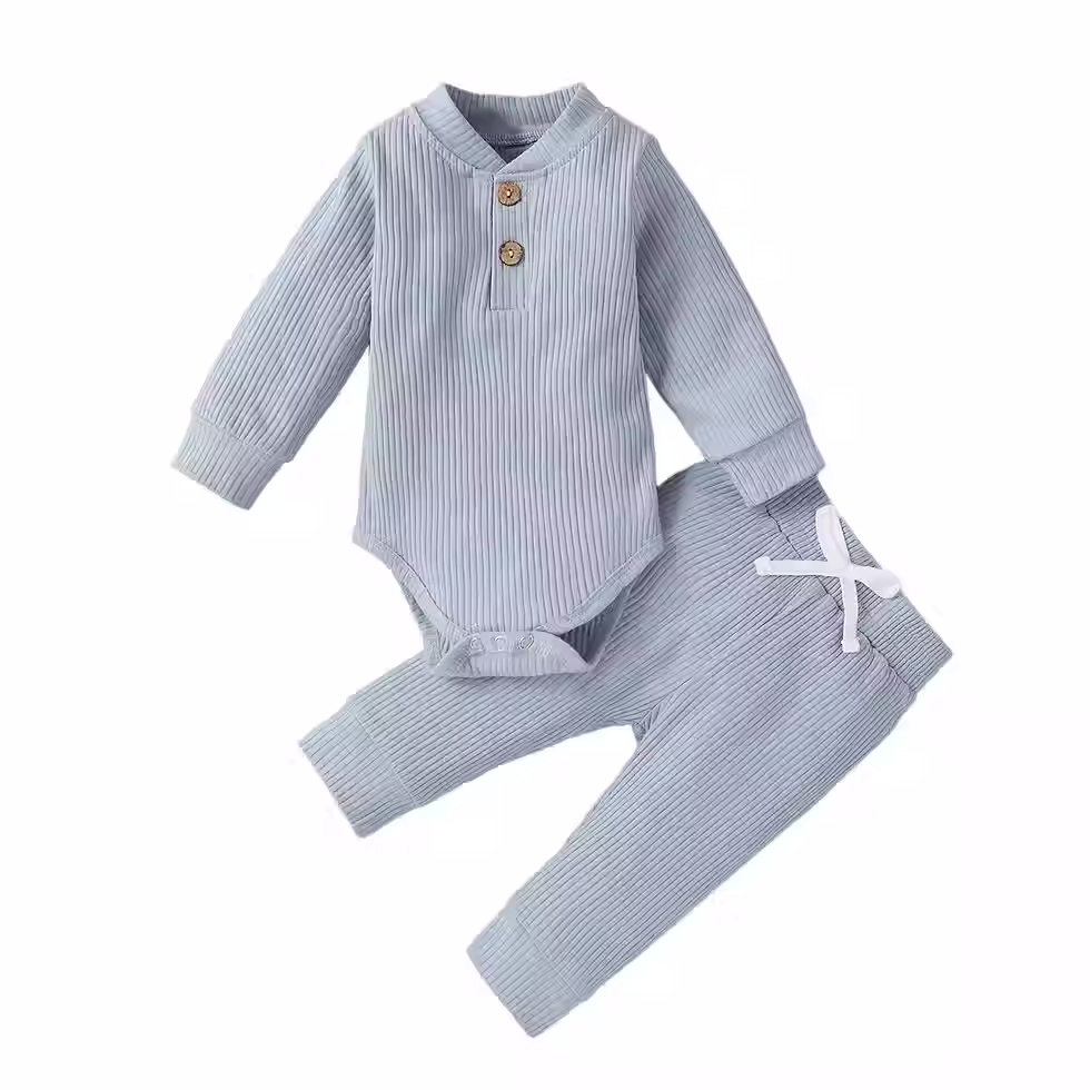 Winter Wave Long sleeve Romper Set front view