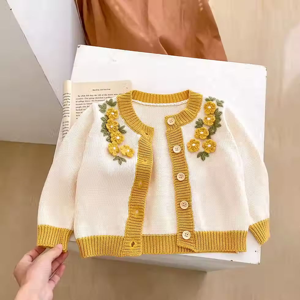 Thumbnail: The Enchanted Garden Knitted Cardigan front view