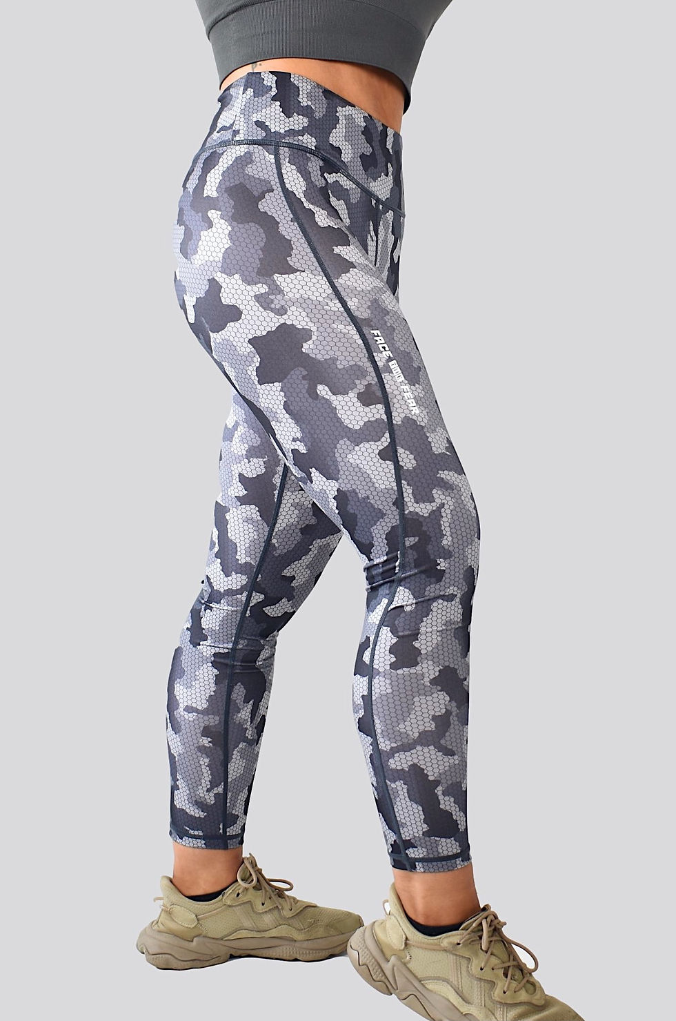 Thumbnail: Women's Camo Leggings - Charcoal
