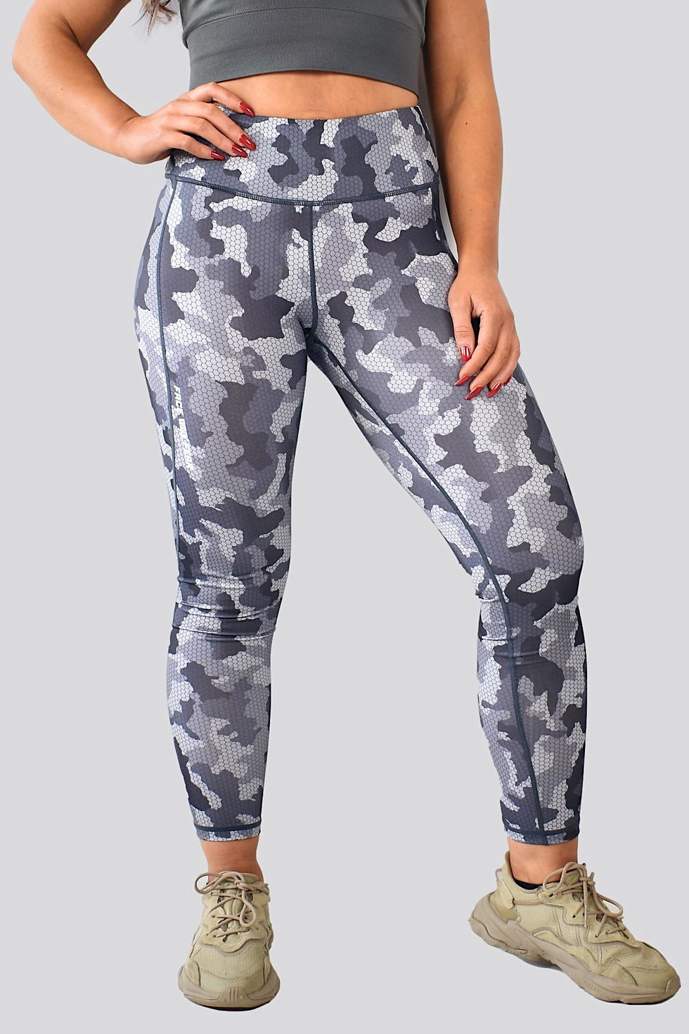 Thumbnail: Women's Camo Leggings - Charcoal