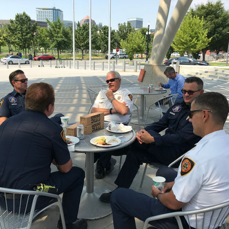 A photo of a Salt Lake City Fire Department event, planned by the site creator.