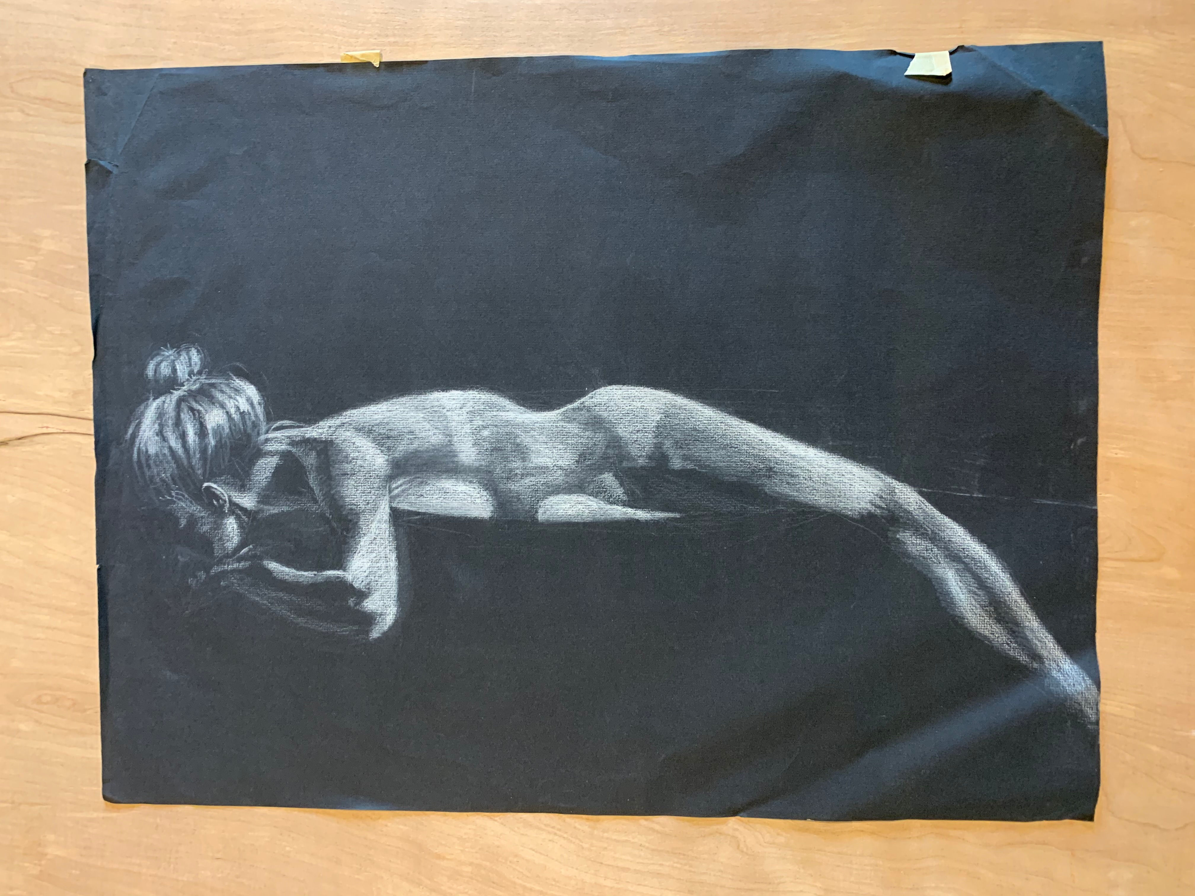 NUDE STUDY No. 63 19" x 24" on No. 36 Academy Charcoal paper