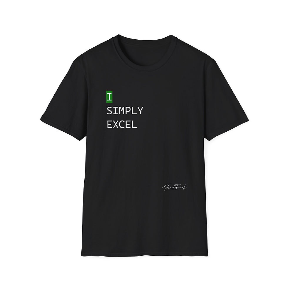 I Simply Excel - Funny Excel - Unisex Softstyle T-Shirt
